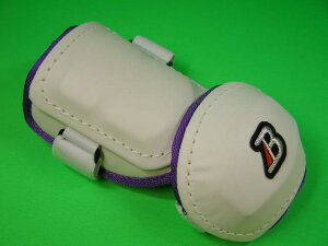 ベルガード BELGARD プロ仕様 プロ仕様合皮巻きタイプ アームガード ホワイト×パープル BマークシルバーAL813 エルボー ガード 右打者用 左打者用 選択