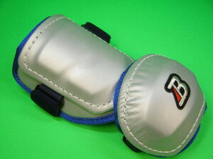 ベルガード BELGARD アームガード シルバー×ブルーヘリ プロ仕様 合皮巻きタイプ AL811 エルボーガード オーダーカラー ひじ エルボー アーム 右打者用 左打者用 選択