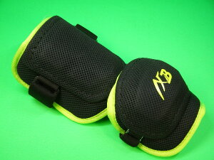 イフミック IFMC. × ベルガード BELGARD ワイドパッド 広い範囲をガード ブラック×ネオンイエロー メッシュタイプ アームガード エルボーガード プロ仕様