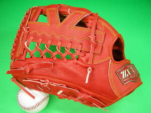 型付け無料 ゼット ZETT 硬式野球用 左投げ用 外野用 朱 オレンジ 高校野球対応カラー 深いポケット 大きめサイズ 13インチ PRO MODEL 海外モデル 硬式用 外野 左投用
