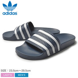 【全品P5倍★マラソンSALE】 アディダス オリジナルス adidas Originals サンダル ネイビー アディレッタ ADILETTE 288022 メンズ レディース シューズ スポーツ シャワーサンダル ビーチ コンフォート プール ストライプ 運動 海 青