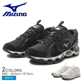 【スーパーSALE開催！】 ミズノ ウエーブプロフェシー B2 スニーカー メンズ ブラック 黒 ホワイト 白 MIZUNO WAVE PROPHECY B2 D1GA2350 シューズ シューレース ブランド シンプル ローカット 靴 厚底 おしゃれ アイボリー