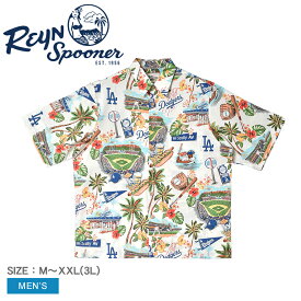 【ポイント10倍】【ゆうパケット配送】 レインスプーナー LOS ANGELES DODGERS 半袖シャツ メンズ マルチ REYN SPOONER B552412122 トップス シャツ ウェア ウエア 半袖 柄シャツ アロハシャツ ボタンダウンシャツ MLB ロサンゼルス・ドジャース メジャーリーグ 野球 総柄