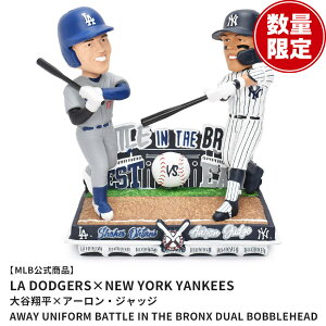 W[[Ox[X{[ Aaron Judge  Shohei Ohtani New York Yankees  Los Angeles Dodgers Away Uniform Battle in the Bronx Dual Bobblehead {uwbh Y fB[X }` MAJOR LEAGUE BASEBALL