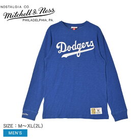 【ゆうパケット配送】 ミッチェルアンドネス Legendary Slub Longsleeve Los Angeles Dodgers 長袖Tシャツ メンズ ブルー 青 MITCHELL ＆ NESS TCRW1227-LADYYPPPROYA ウェア ウエア トップス Tシャツ 長袖 ロンT MLB ロサンゼルス・ドジャース