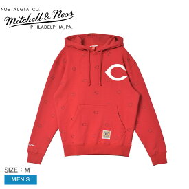 【全品P5倍★SALE】 ミッチェルアンドネス MLB Repeat Hoody Cincinnati Reds プルオーバーパーカー メンズ レッド 赤 MITCHELL ＆ NESS FPHD5060-CREYYPPPRED1 ウェア ウエア トップス プルオーバー パーカー 長袖 裏起毛 フーディ MLB シンシナティ・レッズ