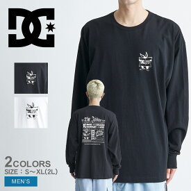 【スーパーSALE開催！】 DCシューズ 24 THE ISSUE LS Tシャツ 長袖シャツ メンズ ブラック 黒 ホワイト 白 DCSHOECOUSA DLT241032 Tシャツ ロンT トップス プルオーバー 長袖 ブランド ストリート オーバーシルエット ロゴ プリント バックプリント おしゃれ