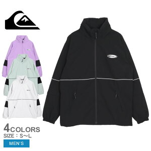 クイックシルバー QUIK SLASH JK ジャケット メンズ ブラック 黒 ホワイト 白 QUIKSILVER QJK233412 ウエア ブランド ロゴ メッシュライナー フード カジュアル シンプル サーフ アウトドア プリント 防