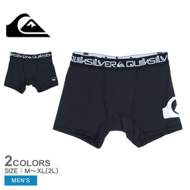 クイックシルバー アンダーショーツ メンズ ブラック 黒 QUIKSILVER QS LOGO QUD241023 ボクサーパンツ 下着 サーファーブランド ウエア インナー シンプル ロゴ カジュアル おしゃれ 人気 1枚