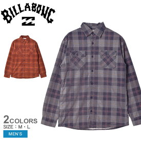 【全品P5倍★SALE】 ビラボン コーデュロイ ボアシャツ ジャケット メンズ オレンジ ネイビー BILLABONG CORDUROY BOA SHIRTS BB012107 ボア ストリート サーフ チェック柄 長袖 防寒 カジュアル ブランド 上着 アウター 羽織