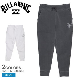 ビラボン WASHED WAVE LAYER PANT スウェットパンツ スウェットパンツ メンズ グレー ホワイト 白 BILLABONG SHACKED KENDALL LONG PANTS BE011702 スエット ボトムス パンツ ロング丈 ロングパンツ グラフィック ロゴ ワンポイント パッチ