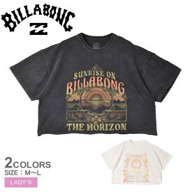 ビラボン GRAPHIC CROPPED TEE クロップドTシャツ 半袖Tシャツ レディース ブラック 黒 ホワイト 白 BILLABONG BE013207 トップス 半袖 Tシャツ 人気 おしゃれ ロゴ サーフ プリント ヴィンテージ調 カジュアル 海 ストリート シンプル