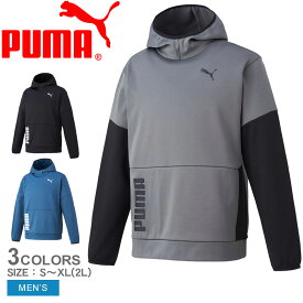 【スーパーSALE開催！】 プーマ パーカー メンズ PUMA トレインオールデイ パワーフリース フーディー ウエア スウェット スエット パーカー プルオーバー フード付 スポーツ 運動 ロゴ ストリート