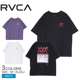 【ポイント10倍】ルーカ SCRAWLS 半袖Tシャツ メンズ ブラック 黒 ホワイト 白 RVCA BE04A233 トップス Tシャツ 半袖 バックプリント プリント ストリート スポーティ カジュアル ロゴ ウエア ウェア サーフィン サーファー サーフ スポーツ 運動