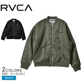 ルーカ ミスターカートゥーン エムエーワン ジャケット ジャケット メンズ ブラック 黒 グリーン 緑 オリーブ RVCA MR CARTOON MA-1 JACKET BC042777 ウエア アウター 上着 羽織 防寒 中綿 ロゴ シンプル ブランド カジュアル