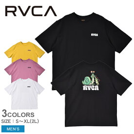 【ゆうパケット配送】 ルーカ HOOKAH SNAIL SS Tシャツ 半袖Tシャツ メンズ ブラック 黒 ホワイト 白 イエロー パープル RVCA BD041231 トップス ウェア ウエア クルーネック ロゴ プリント シンプル カジュアル スポーツ サーフ ストリート デイリーユース