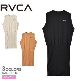 【全品P5倍★SALE】 ルーカ SMALL RVCA TANK OP ワンピース ワンピース レディース ブラック 黒 ホワイト 白 オレンジ RVCA BD043379 ワンピース ルームウェア カジュアル ロゴ シンプル サーフ