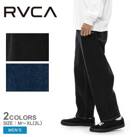 【全品P5倍★週末タイムSALE】 ルーカ 24／7 DENIM パンツ メンズ ブラック 黒 デニム RVCA BD042736 デニムパンツ ボトムス ロングパンツ おしゃれ おすすめ ブランド カジュアル ファッション ズボン パンツ ストリート アメカジ リラックス ワイドシルエット