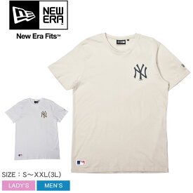 【ゆうパケット配送】 ニューエラ MLB レフト チェスト チーム Tシャツ Tシャツ メンズ レディース ホワイト 白 ベージュ NEW ERA MLB LEFT CHEST TEAM SS T 13083955 13083934 NEW YORK YANKEES ニューヨーク・ヤンキース ストリート カジュアル MLB シンプル