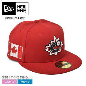 ニューエラ CANADA WBC 2023 キャップ メンズ レディース レッド 赤 NEW ERA 60358235 ベースボールキャップ BBキャップ 野球帽 ブランド カナダ WBC ワールドベースボールクラシック 刺繍 チームロゴ ロゴ 国旗 カジュアル スポーティ UV