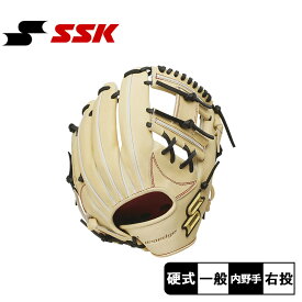 【スーパーSALE開催！】 エスエスケイ 硬式プロエッジ内野手用 グローブ 一般 大人 ベージュ ブラック 黒 SSK PEK34524 野球 ベースボール グラブ グローブ 硬式 内野手 野球用品 スポーツ 部活 運動 人気 かっこいい 本革 天然皮革 レザー おすすめ ブランド ZSPO