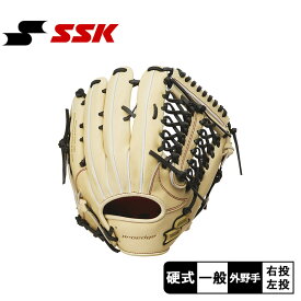 【スーパーSALE開催！】 エスエスケイ 硬式プロエッジ外野手用 グローブ ユニセックス ベージュ ブラック 黒 SSK PEK77724 野球 ベースボール グラブ グローブ 硬式 外野手 一般 大人 野球用品 スポーツ 部活 運動 人気 かっこいい 本革 天然皮革 レザー