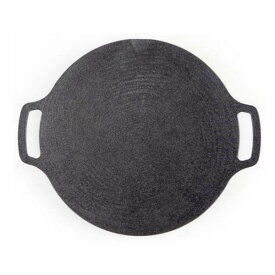 JhQ ジェイエイチキュー 鉄板 マルチグリドル 33cm ／ ラウンド鉄板 キャンプ IH対応 シーズニング不要 焦げ付きにくい 直火 焚き火料理 BBQ 新ロゴ