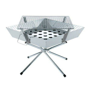 ユニフレーム ファイアグリル / 焚き火台 キャンプ ステンレス 軽量 コンパクト収納 バーベキュー ダッチオーブン 料理