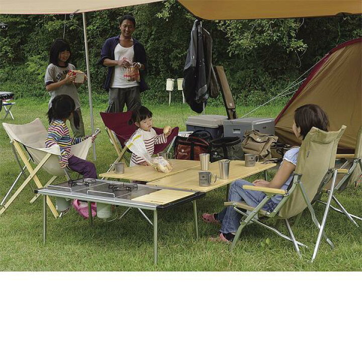 楽天市場】スノーピーク ワンアクションローテーブル竹 (LV-100TR  