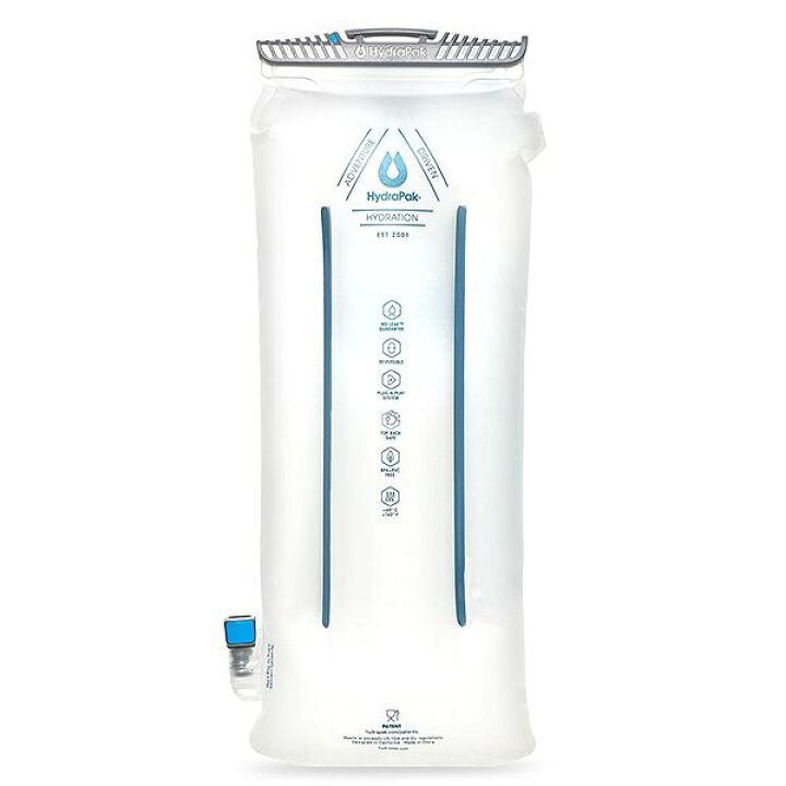 楽天市場】ハイドラパック コンツアー 3L (AS263) ／ ハイドレーション リザーバー 登山 トレラン 裏返して洗える 冷凍可 軽量 吊り下げ  ホース付き : アウトドアショップベースキャンプ