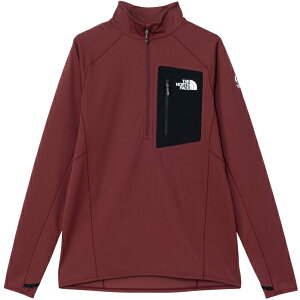 【特価・返品交換不可】ザ・ノース・フェイス エクスペディションドライドットジップハイ ユニセックス (NT12522) / 登山 ロンT ベースレイヤー 長袖 吸汗速乾 防臭抗菌 サムホール 胸ポケッ