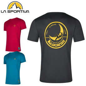 【 ラ・スポルティバ Climbing on the Moon T-Shirt 】 アパレル ユニセックス メンズTシャツ ウィメンズTシャツ Tシャツ ウェアー クライミングギア クライミング用品 登山 登山用品