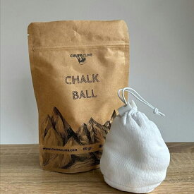 【 ChupaClimb チュパクライム Chalk ball 60g refillable 】 チョーク パウダー クライミングチョーク 滑り止め クライミングギア クライミング用品 ルートクライミング 登山 登山用品