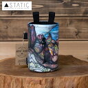 【 STATIC アーティストシリーズ チョークバック ウィンドリバーマウンテンズ 】 チョークバッグ 腰付（ルート用） ク…