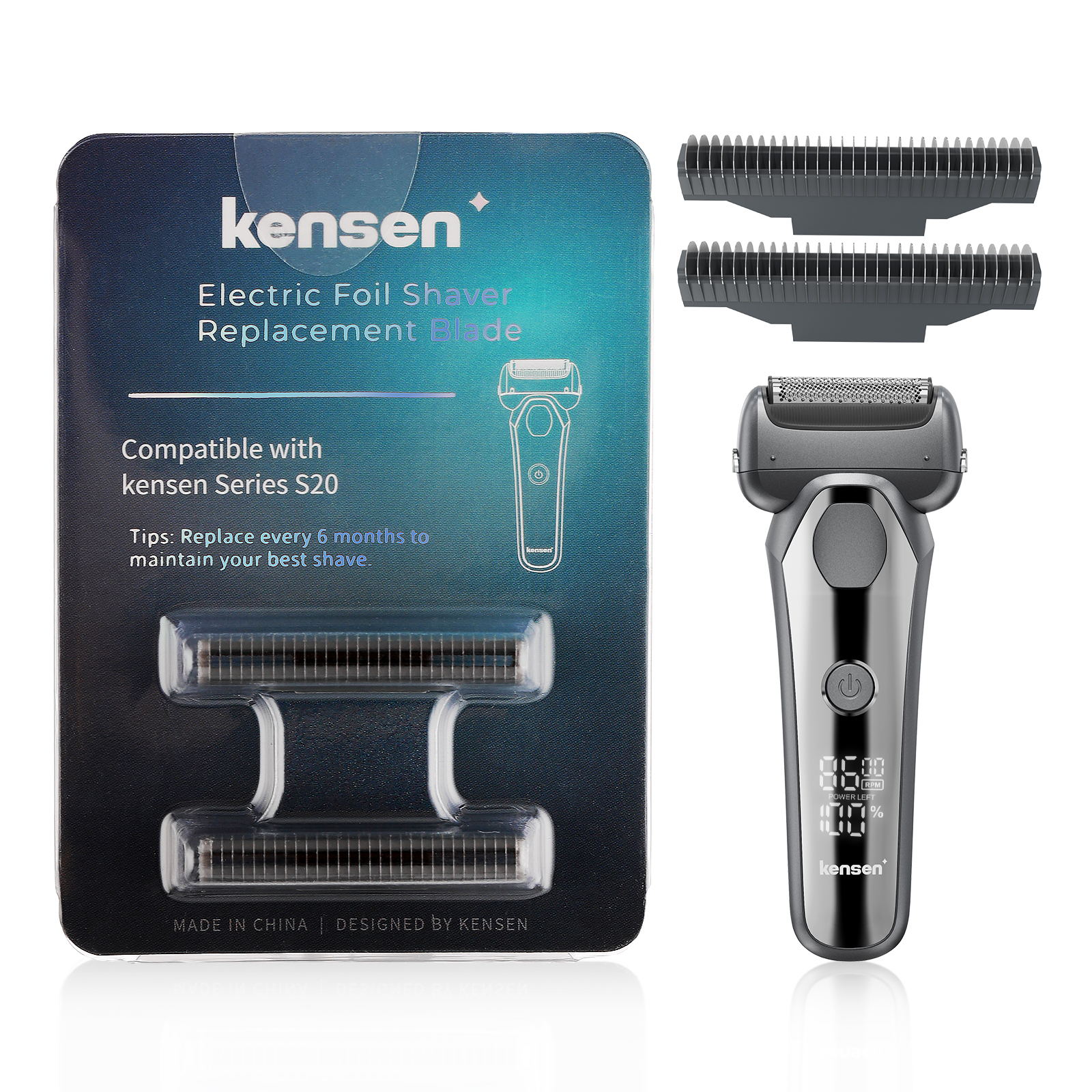 【楽天市場】kensen電動シェーバーの日本製 替え刃セット*1個 型番