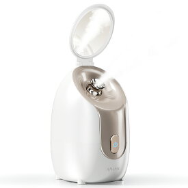 【スーパーSALE限定25％OFF】【美人百花美顔器部門NO1】28冠達成 スチーマー 美顔器 フェイススチーマー 濃密ナノミスト 大容量 ノズル調節可能 顔ケア 水道水OK スキンケア 毛穴ケア 簡単操作 美容 保湿 肌ケア 温熱ケア 乾燥対策 潤い 人気 コンパクト ANLAN