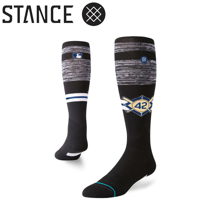楽天市場 あす楽 限定 Stance スタンス 野球用 ソックス ジャッキー ロビンソン デー モデル 試合用 Mlb公認 メジャー公認 Diamond Pro Jackie Otc M759a18jac Stafw 野球専門店ベースマン楽天市場店