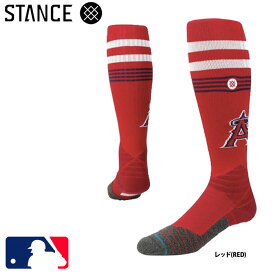 あす楽 限定 STANCE スタンス 野球用 ソックス エンゼルス チームソックス MLB公認 M75917BANO sta22fw