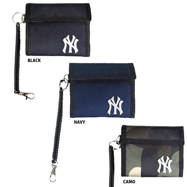 楽天市場】あす楽 イーカム MLB 二つ折り財布 ニューヨークヤンキース  