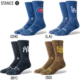 あす楽 STANCE スタンス カジュアルソックス MLB公認 クルーソックス フェード FADE UNISEX 野球 ベースボール メジャーリーグ A556A24F sta24ss