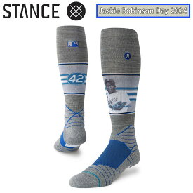 あす楽 限定 STANCE スタンス 野球用 カラーソックス ジャッキー・ロビンソンデー 着用予定 MLB公認 JACKIE OTC 2024 メジャーリーグ A759A24JAC sta24ss