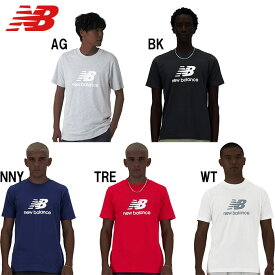 あす楽 NB ニューバランス トレーニングティーシャツ New Balance Stacked Logo ショートスリーブTシャツ MT41502 nb24ss