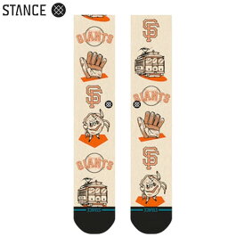 あす楽 STANCE スタンス カジュアルソックス クルーソックス サンフランシスコ・ジャイアンツ MLB公認 SF LOCAL CREW UNISEX A556A25SFL sta25ss