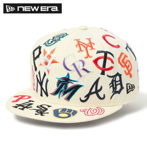 �����y ���� NEW ERA �j���[�G�� �x�[�X�{�[���L���b�v �A�W���X�^�[ ���W���[���S �h�J 9FIFTY Team Logo Allover MLB �N���[�� 14667804 era25fw