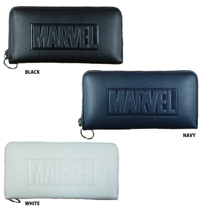 楽天市場】あす楽 イーカム MARVEL 長財布 マーベル 合成皮革 ロゴ型  