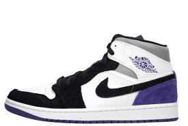 【28.5cm/US10.5】NIKE "PURPLE"AIR JORDAN 1 MID SEナイキ エア ジョーダン 1 ミッド スペシャル エディション パープル852542 105 WHITE/COURT PURPLE-BLACKホワイト/コート パープルスニーカー メンズ【新古品】