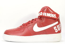 【送料無料】NIKE"WORLD FAMOUS"AIR FORCE 1 HIGH SUPREME SP ナイキ ワールド フェイマス エア フォース1 ハイ シュプリーム698696 610 VERSITY RED/WHITE バーシティレッド/ホワイトスニーカー【新古品】