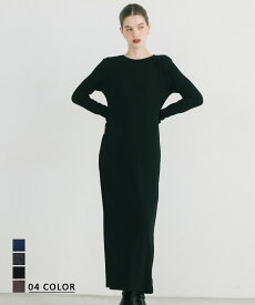 マキシワンピース｜ 裏起毛 シンプルワンピ マタニティ 裏起毛ワンピ スモールサイズ トールサイズ 低身長 高身長 マキシワンピ ワンピ ｜ 【宅配便】best (一部予約11月16日~20日以内順次発送)