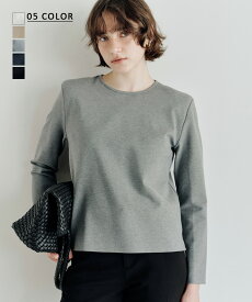 【クーポン利用で4,752円 10/15(木)12時40分~23時59分まで】【MIYU DESIGN】パワーショルダーロングスリーブトップス ｜ レディース トップス カットソー 長袖 パワショル パワーショルダー 肩パッド 秋 冬 【宅配便】 cpn (予約11月21日~25日以内順次発送)