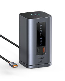 Baseus USB-C ドッキングステーション 11-in-1 4K (60hz) 2xHDMIポート 2xDPポート トリプルディスプレイ ハブ 10Gbps 高速データ転送 USB 3.2 LAN 1Gbps イーサネット 3.5mm AUX/Macbook Pro Dell HP ノートパソコン PD100W 急速充電